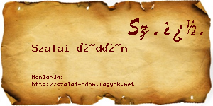 Szalai Ödön névjegykártya
